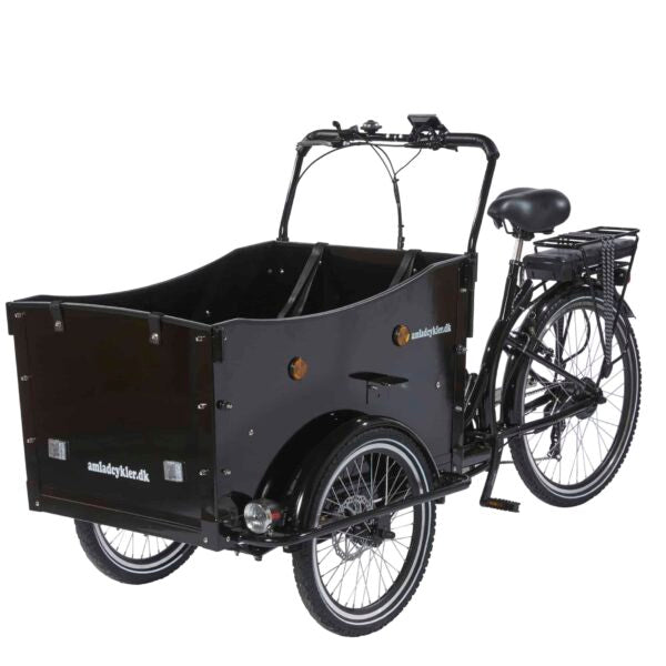 El-Lådcykel Deluxe (Svart)