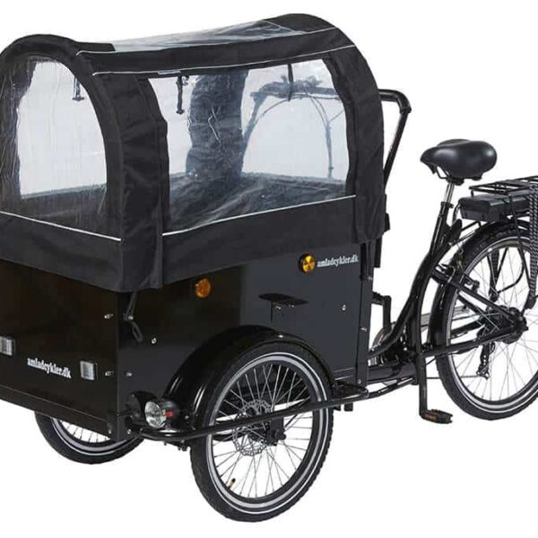 El-Lådcykel Deluxe (Svart)