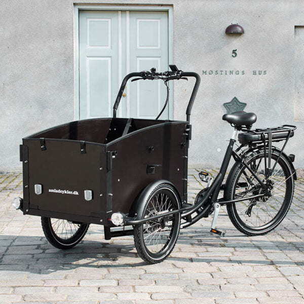 El-Lådcykel Ultimate Curve (Mattsvart)