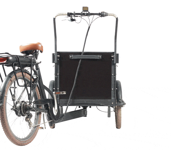 El-Lådcykel Ultimate Curve (Mattsvart)