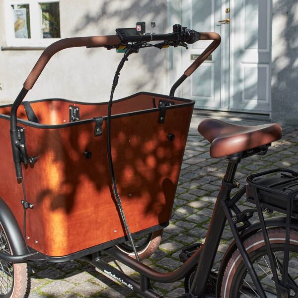El-Lådcykel Ultimate Harmony (Mattsvart/Trä)