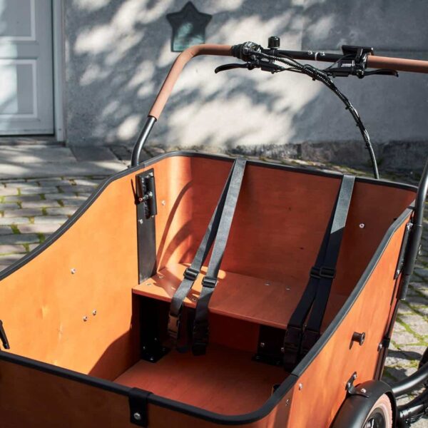 El-Lådcykel Ultimate Harmony (Mattsvart/Trä)