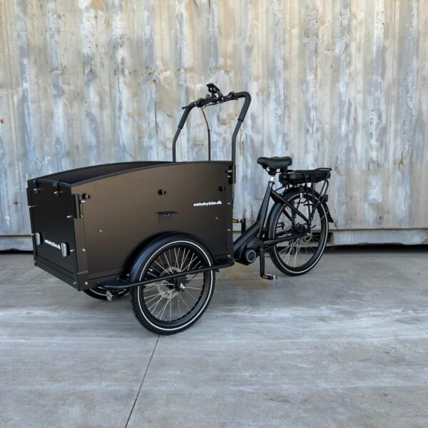 El-Lådcykel Ultimate Curve Mittmotor (Mattsvart)