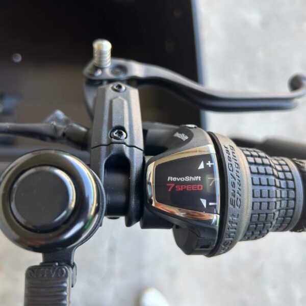 El-Lådcykel Ultimate Curve Mittmotor (Mattsvart)